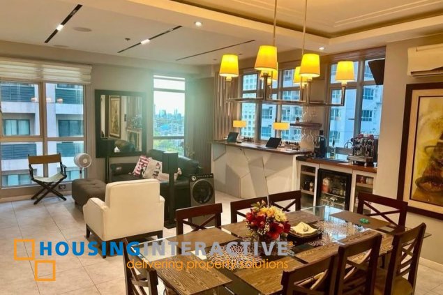 furnished 3br unit with parking parking for lease in crescent park residences