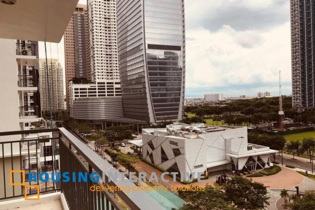 furnished 3br unit with balcony and parking for lease in verve residences
