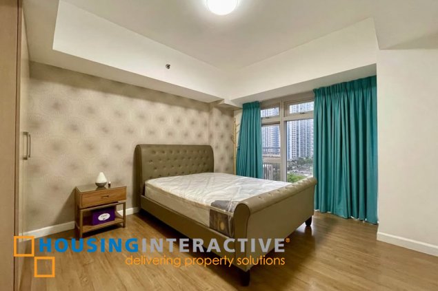 furnished 3br unit with balcony and parking for lease in verve residences