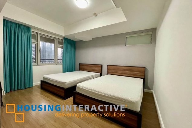 furnished 3br unit with balcony and parking for lease in verve residences