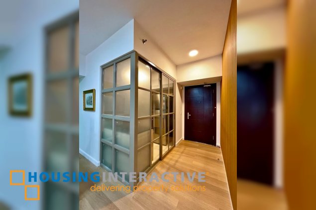 furnished 3br unit with balcony and parking for lease in verve residences