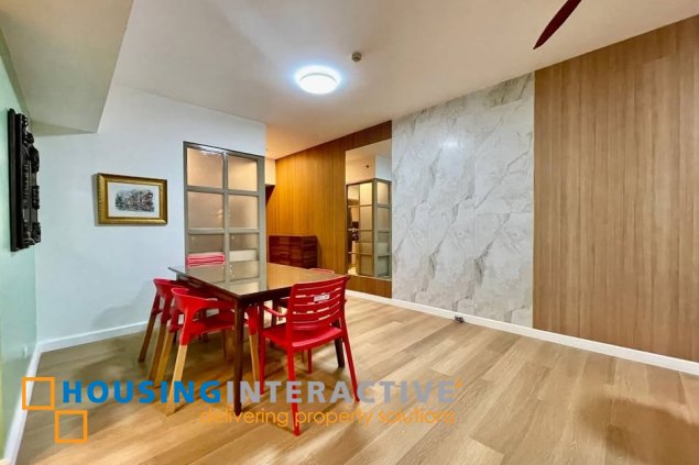 furnished 3br unit with balcony and parking for lease in verve residences