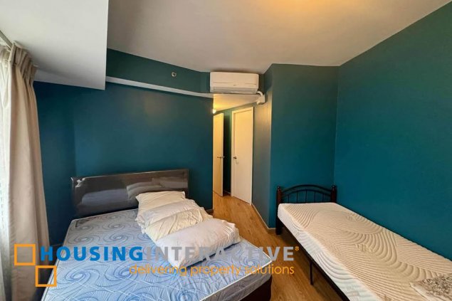 furnished 2br unit with balcony and parking for lease in the rise