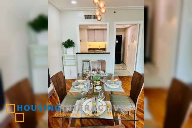 furnished 1br unit with parking for lease in hidalgo place