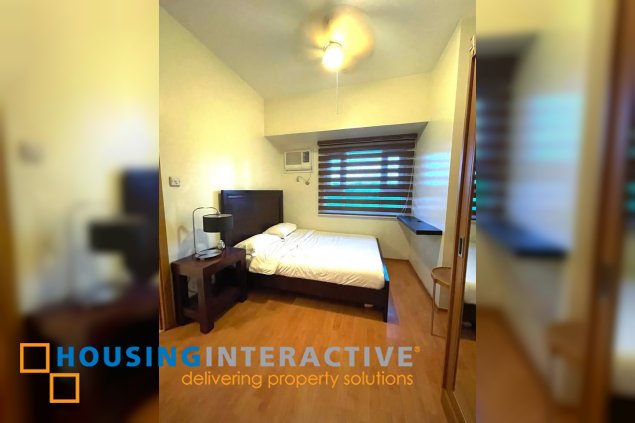 fully furnished 1br unit for sale in the trion towers