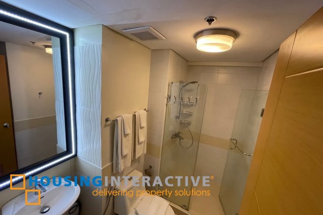 fully furnished 1br unit for sale in the trion towers