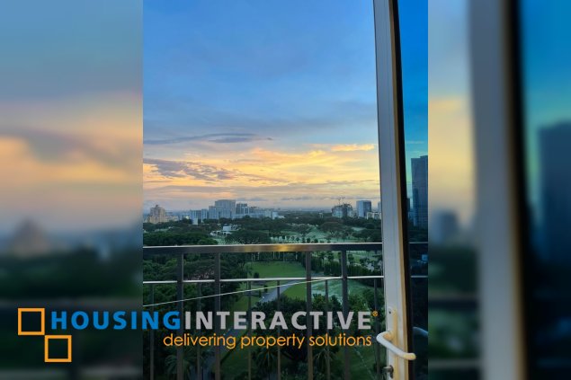 fully furnished 1br unit for sale in the trion towers