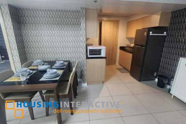 furnished studio unit with parking for lease in gentry residences