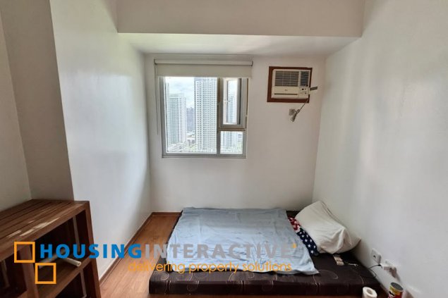 furnished 2br unit with balcony and parking for sale in trion towers
