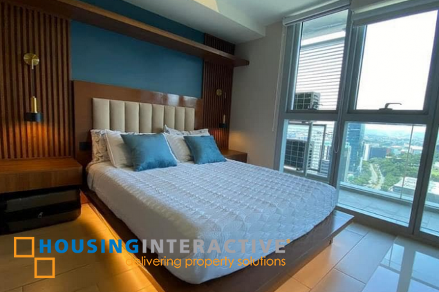 fully furnished 1br unit with balcony for lease in uptown parksuites