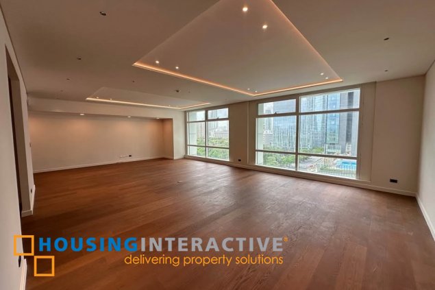 bare 3br unit with parking for sale in one roxas triangle