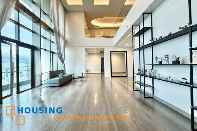 bi-level penthouse unit for sale/lease in the viridian at greenhills