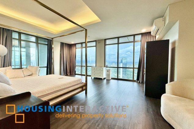 bi-level penthouse unit for sale/lease in the viridian at greenhills