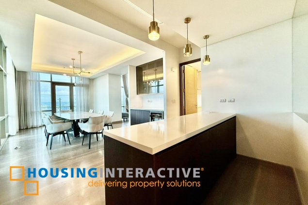 bi-level penthouse unit for sale/lease in the viridian at greenhills