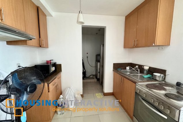 fully furnished 2br unit with parking for sale in trion towers