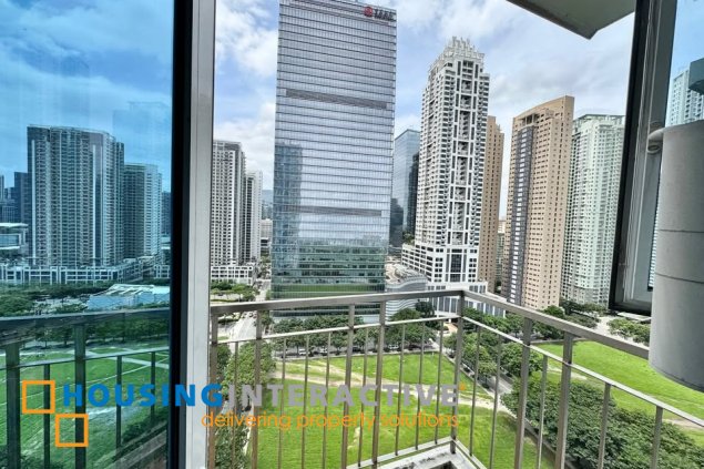 fully furnished 2br unit with parking for sale in trion towers