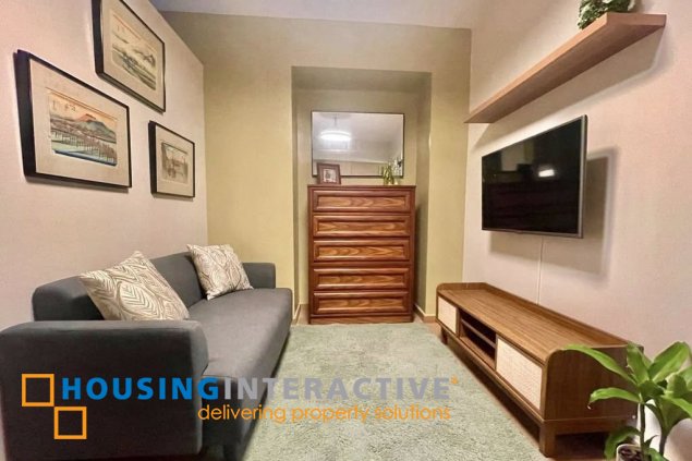 fully furnished 1br unit with balcony for lease in the rise