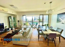 fully furnished 2br unit with balcony and parking for sale in one serendra