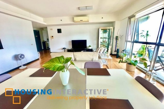 fully furnished 2br unit with balcony and parking for sale in one serendra