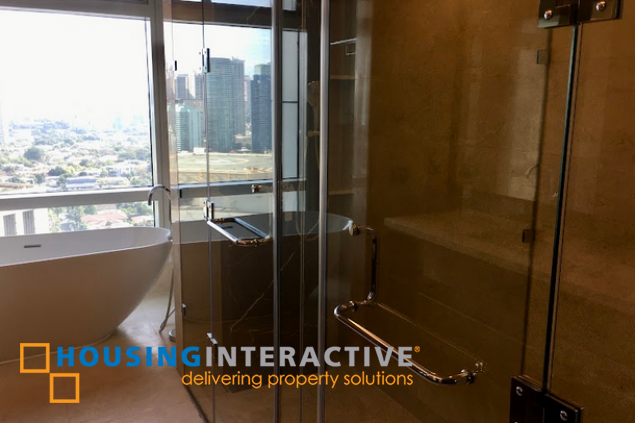 semi-furnished 3br unit with parking for lease in two roxas triangle