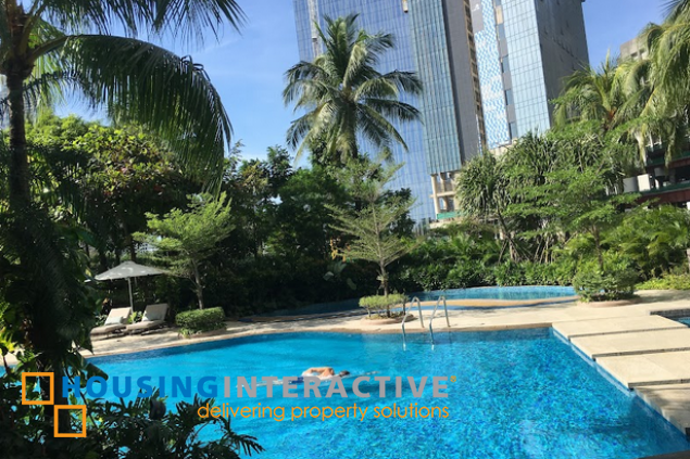 semi-furnished 3br unit with parking for lease in two roxas triangle