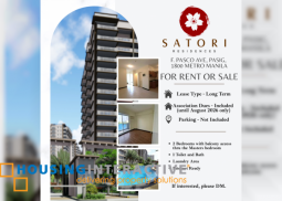 a 2 bedrrom unit in satori residences. a condominium in a prime location with easy access to various commercial establishment and public transportation.