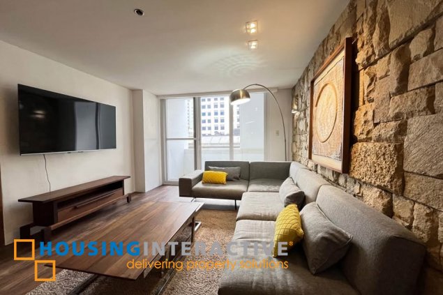 furnished 3br unit with parking for lease in aic gold tower
