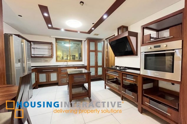 furnished 3br unit with parking for lease in aic gold tower