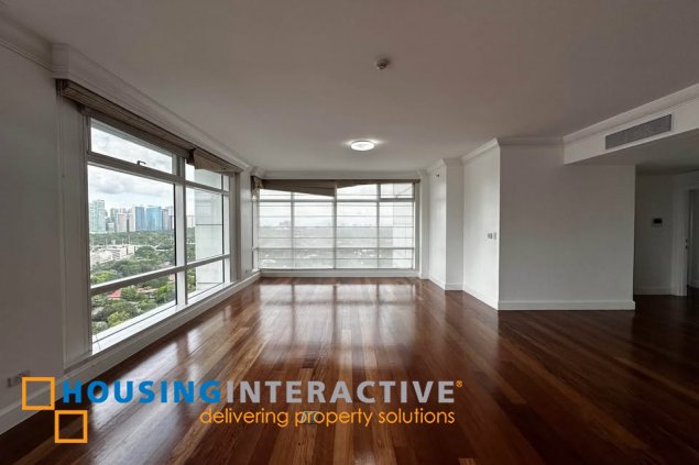 semi-furnished 3br unit with parking for lease in one roxas triangle