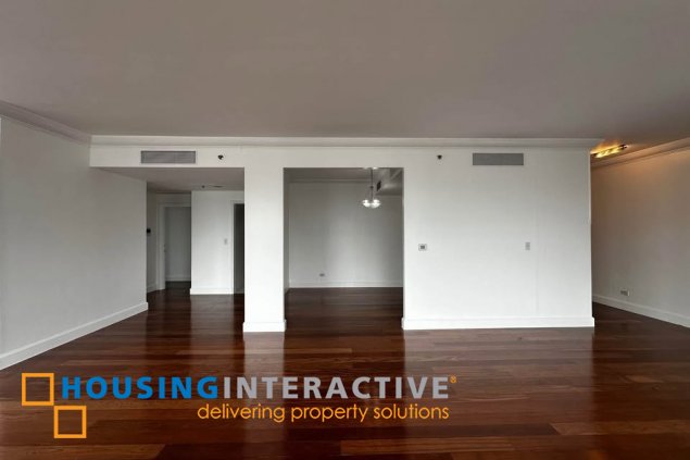 semi-furnished 3br unit with parking for lease in one roxas triangle