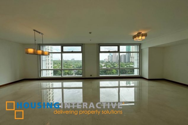 semi-furnished 3br unit with parkings for lease in two roxas triangle