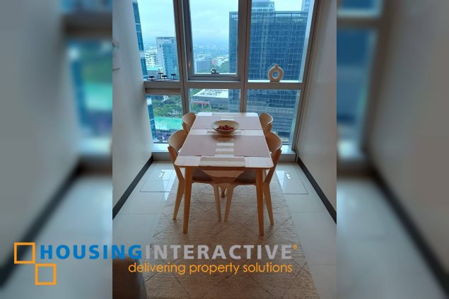 fully furnished 3br unit with parking for lease in uptown parksuites