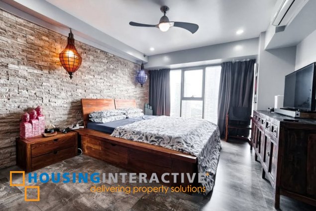 fully furnished 3br unit with parking for sale in eton residences