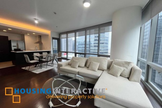 fully furnished 2br unit with 2 parking slots for rent in the suites