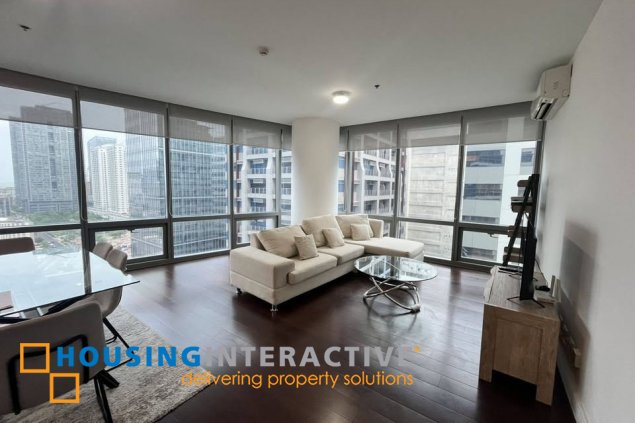 fully furnished 2br unit with 2 parking slots for rent in the suites