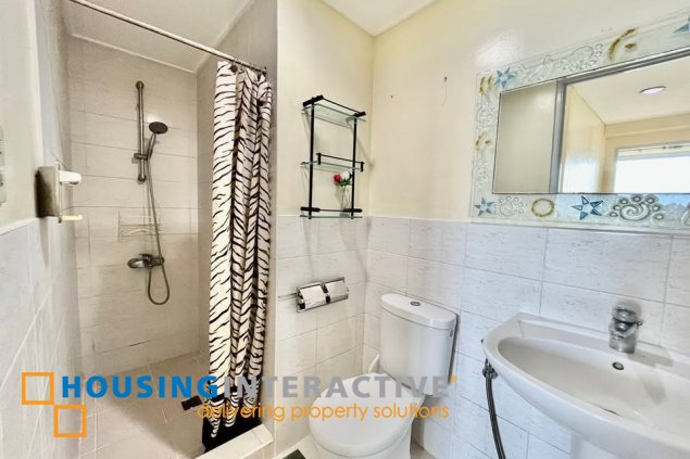 fully furnished 2br unit with parking for lease in bonifacio ridge