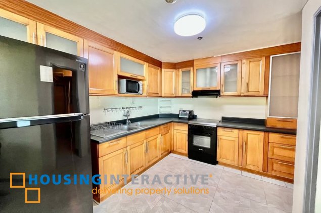 fully furnished 2br unit with parking for lease in bonifacio ridge