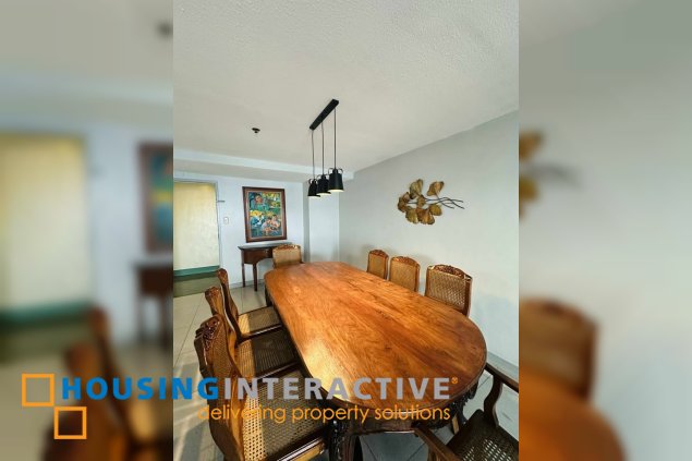 fully furnished 3br unit with balcony and parking for rent in elizabeth place