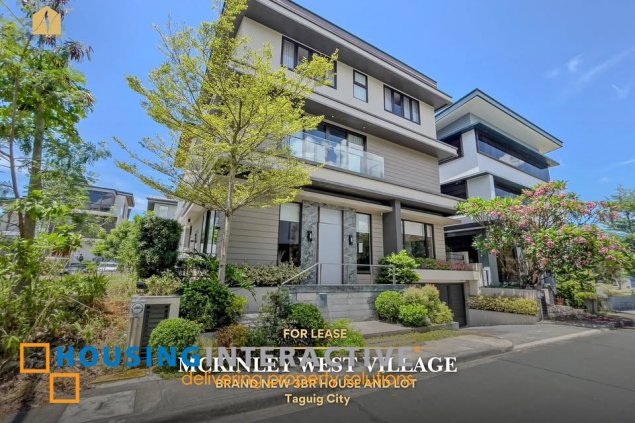 3br house and lot for lease in mckinley west village