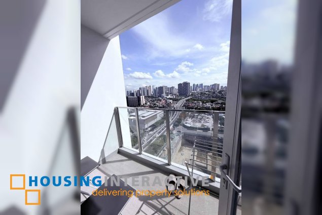 fully furnished studio unit with balcony for lease in uptown arts residence