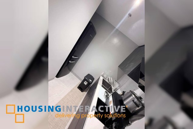 fully furnished studio unit with balcony for lease in uptown arts residence