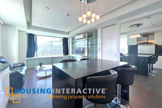 furnished 1br unit with balcony and parking for sale in alphaland makati place