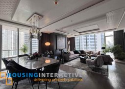 fully furnished 3br unit with parking for sale in proscenium at rockwell