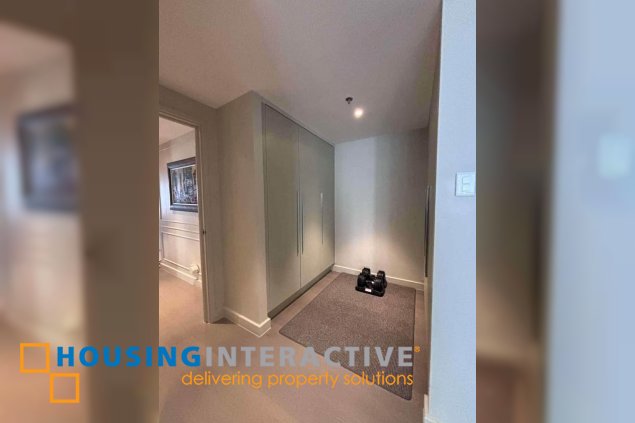 fully furnished 3br unit with parking for sale in proscenium at rockwell