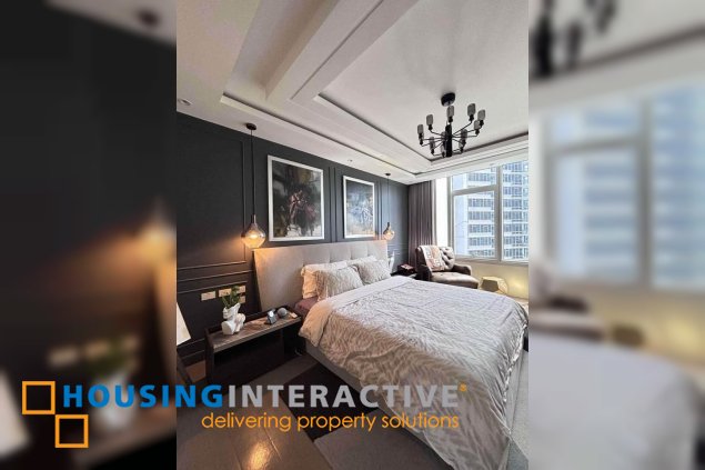 fully furnished 3br unit with parking for sale in proscenium at rockwell