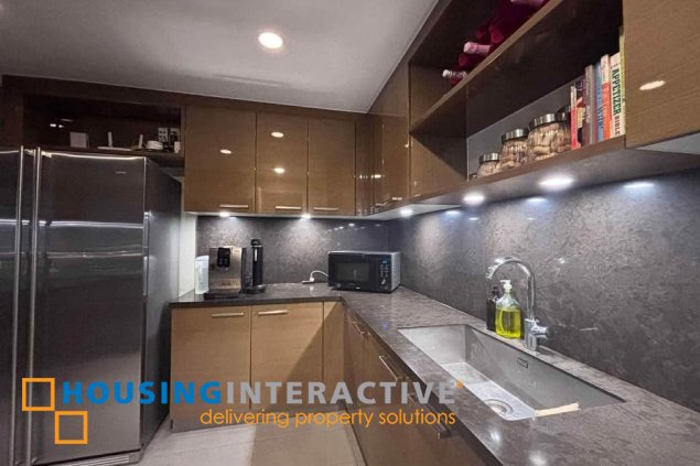 fully furnished 3br unit with parking for sale in proscenium at rockwell