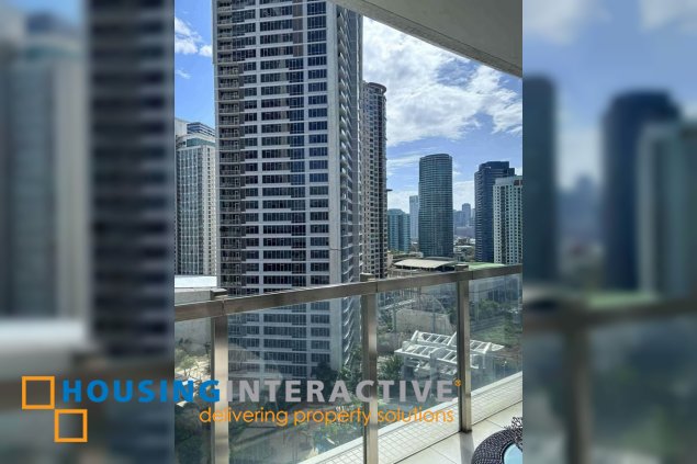 fully furnished 3br unit with parking for sale in proscenium at rockwell