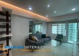 fully furnished 1br unit with balcony and parking for lease in two serendra
