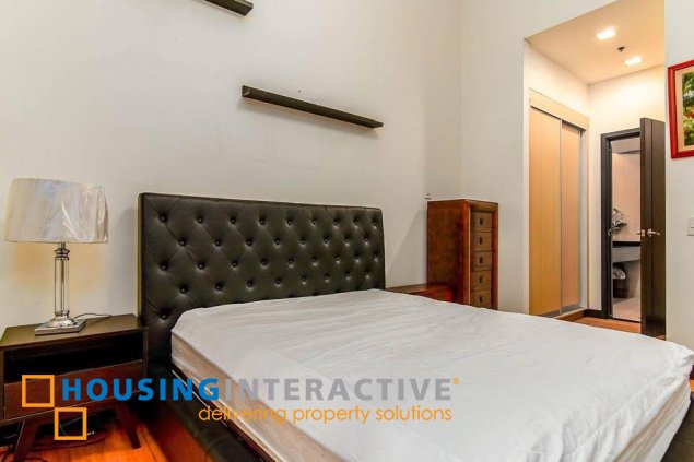 fully furnished 1br unit with parking for lease in one serendra