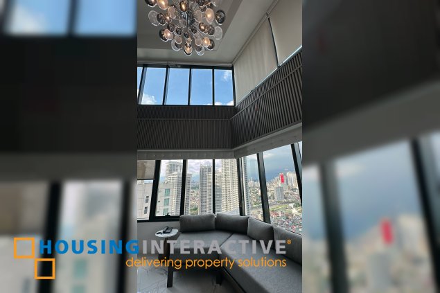 fully furnished 1br unit with parking for lease in one rockwell